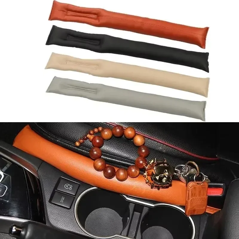 1Pc Car Seat Gap Filler Padding Leather Soft Side Seam Plug Leak-proof Filling Strip Car Accessories Interior Car Seat Cover