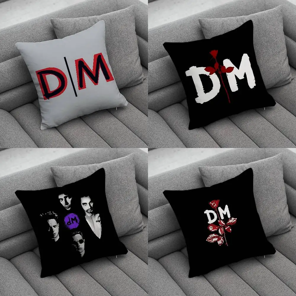 

D-Depeche-Mode Print Pattern Sofa Cushion Cover Pillowcase Home Party Car Bedding