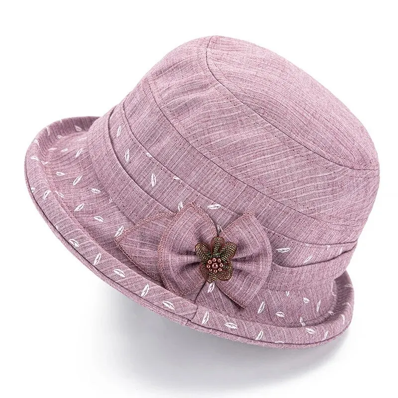 Spring And Autumn Casual Cloth Hat For The Elderly And Summer Pot Hat For The Elderly, Thin Sunshade Bucket Hat, Fashion Pot Hat