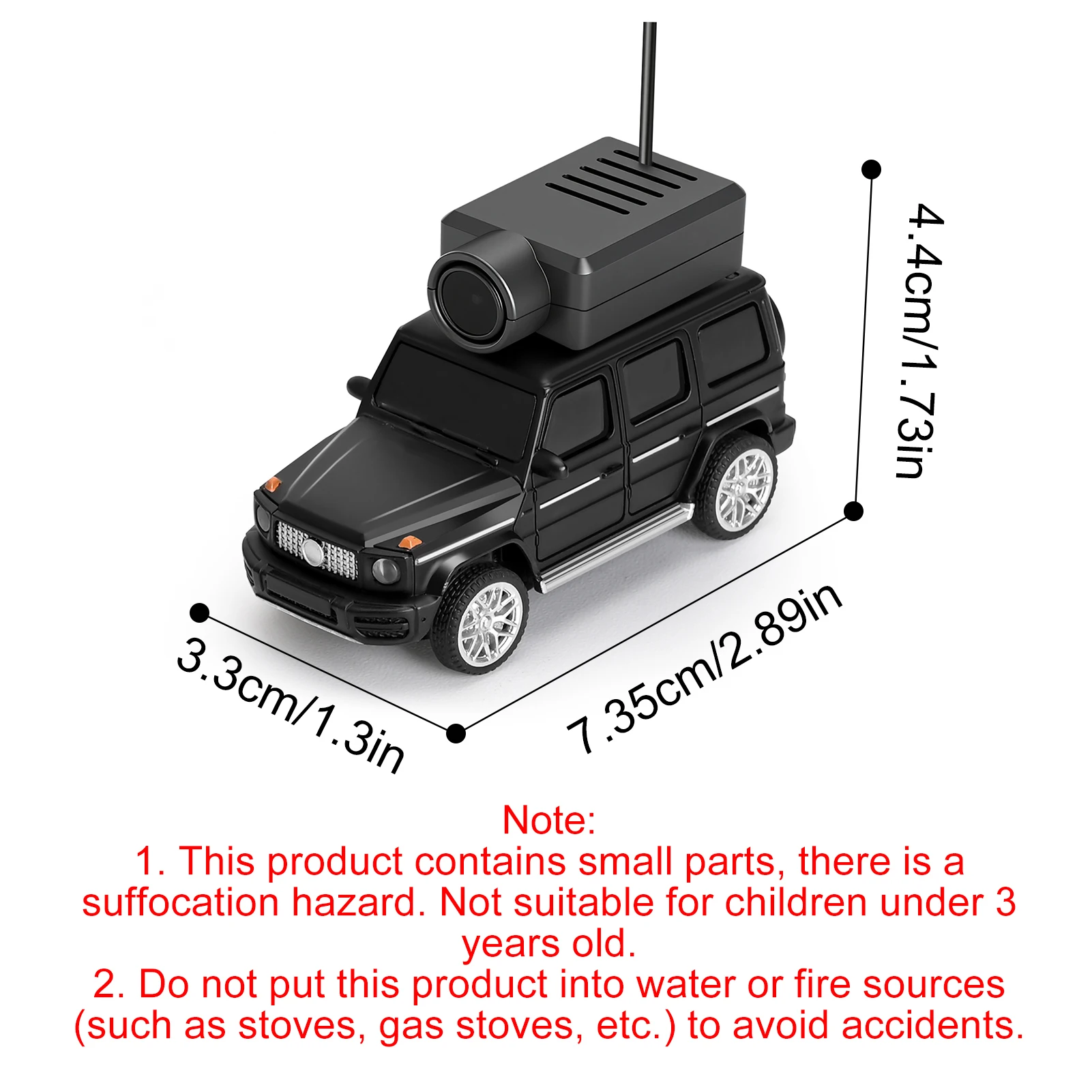 รถบังคับวิทยุ 1:64, รถบังคับวิทยุ 2.4G FPV พร้อมกล้อง 720P HD, ไฟ LED, ควบคุมผ่านแอพพลิเคชั่นสำหรับเด็กและผู้ใหญ่