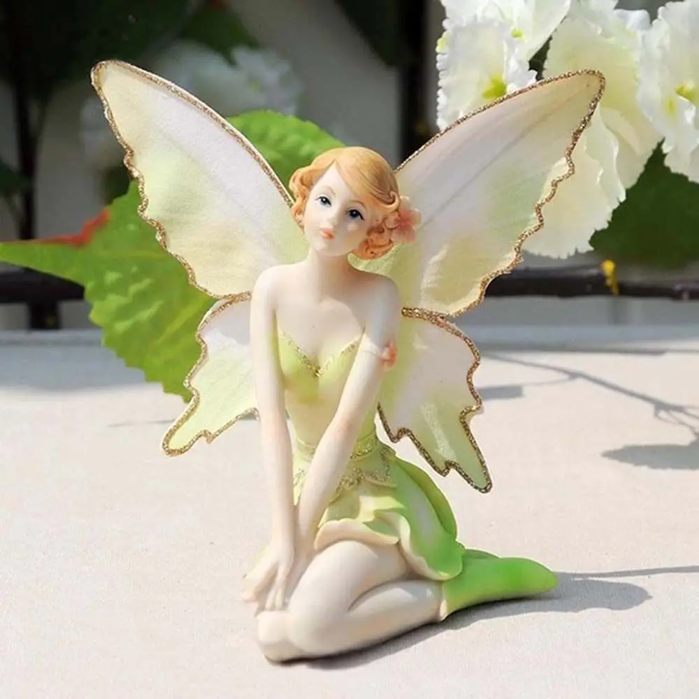 

Resin DIY Wing Fly For Birthday Wedding Crafts Fairy Flower fairy Car Decor Angel figurines Miniatures