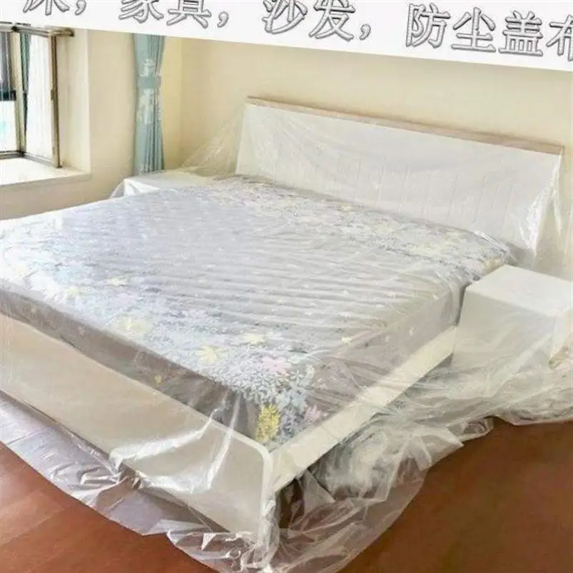 

Водонепроницаемый серый тканевый чехол-накидка для защиты пола, дивана, мебели, универсальный, из пластика, для дома, аксессуары для защиты тканей