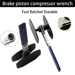 Car Ratchet Brake Piston Caliper Expander Tool Disc Brake Slave Cylinder Adjuster Automotive Piston Compression Tool Brake Tool