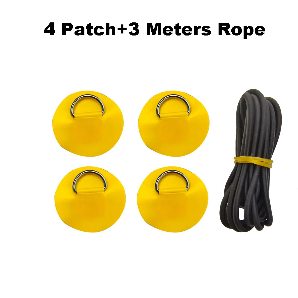 6,5 cm D-Ring-Patch für Schlauchboote, Kajaks, Dingis, SUPs, PVC-Patch für Stand-Up-Paddleboards, Kanus, Rafting-Seilring-Patch