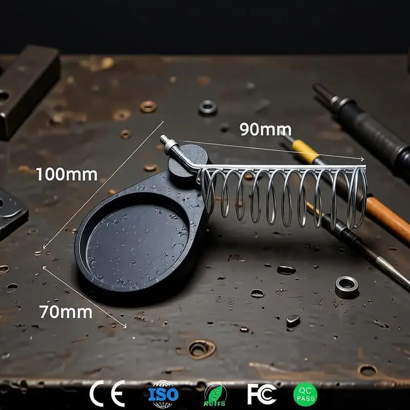 

Подставка для паяльника из чугуна, сверхпрочный металлический держатель, термостойкое основание с губкой для станции 936, аксессуары для сварочных инструментов