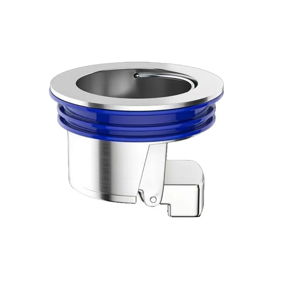 Copper floor drain core 7 5 by 7 5 by 4cm with backflow protection for drainage systems in bathrooms and kitchens
