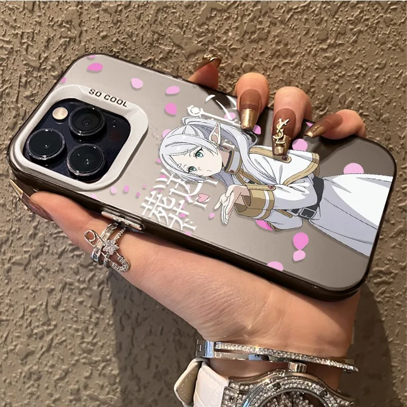 Funda de teléfono Frierens de cómics japoneses para iPhone 17 16e 16 15 14 13 12 11 mini Pro Max X XR XSMAX Air Plus, funda trasera mate anticaída