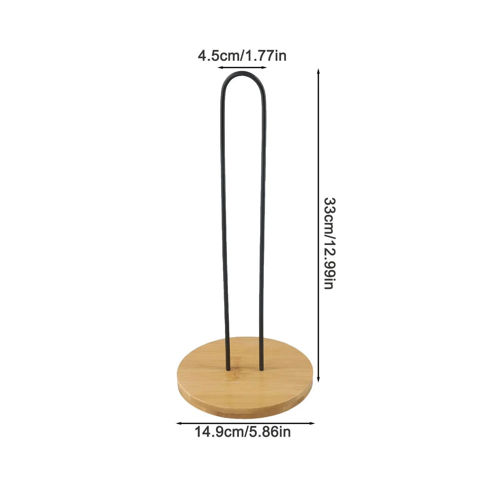 

High Quality Wood Kitchen Towel Roll Organizer Rack High Quality Wood Base Crafted From High Quality Wood Rolls