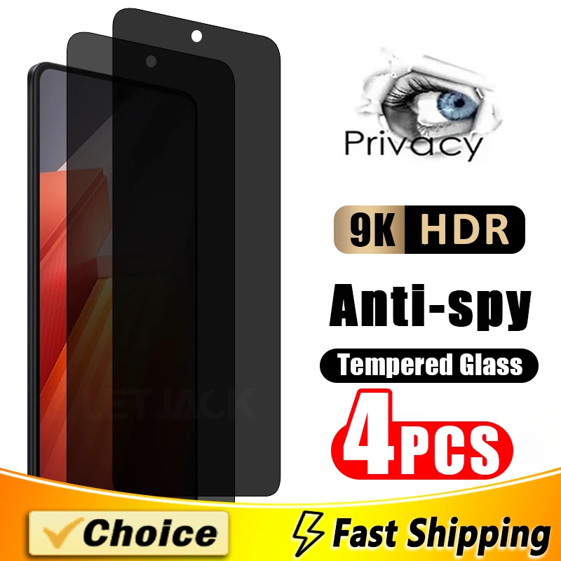 4Pcs Privacy Screen Protectors For OPPO A344G 36 9 52 53 54S 55S 57(5G) Anti-Spy Glass For OPPO A56S 58X 59 71 77S Tempered Film