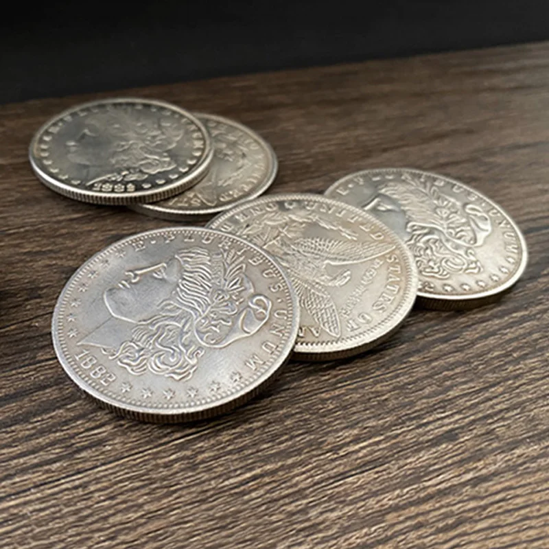 

Набор Morgan Fire 2.0 от Oliver Magic Tricks 3, монета с трюком, искусственная монета Моргана, появляющаяся из огня, иллюзии крупным планом, ментализм, реквизит