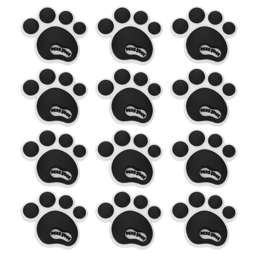 

12Pcs Cute Paw Silicone Car Door Anti-Collision Sticker Car Body Protector Anti-Scratch Edge Guard Auto Decoration