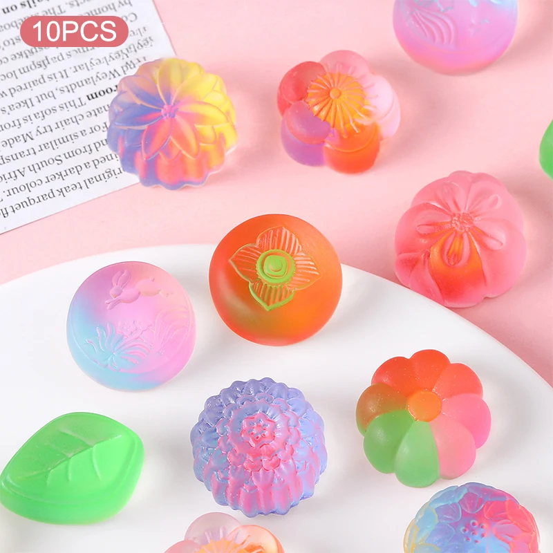 10Pcs Mid- Autumn Festival Moon Cake Fruit Mini Landscape Ornament DIY Home Kitchen Cartoon Food Toy Decoration Accessories Gift