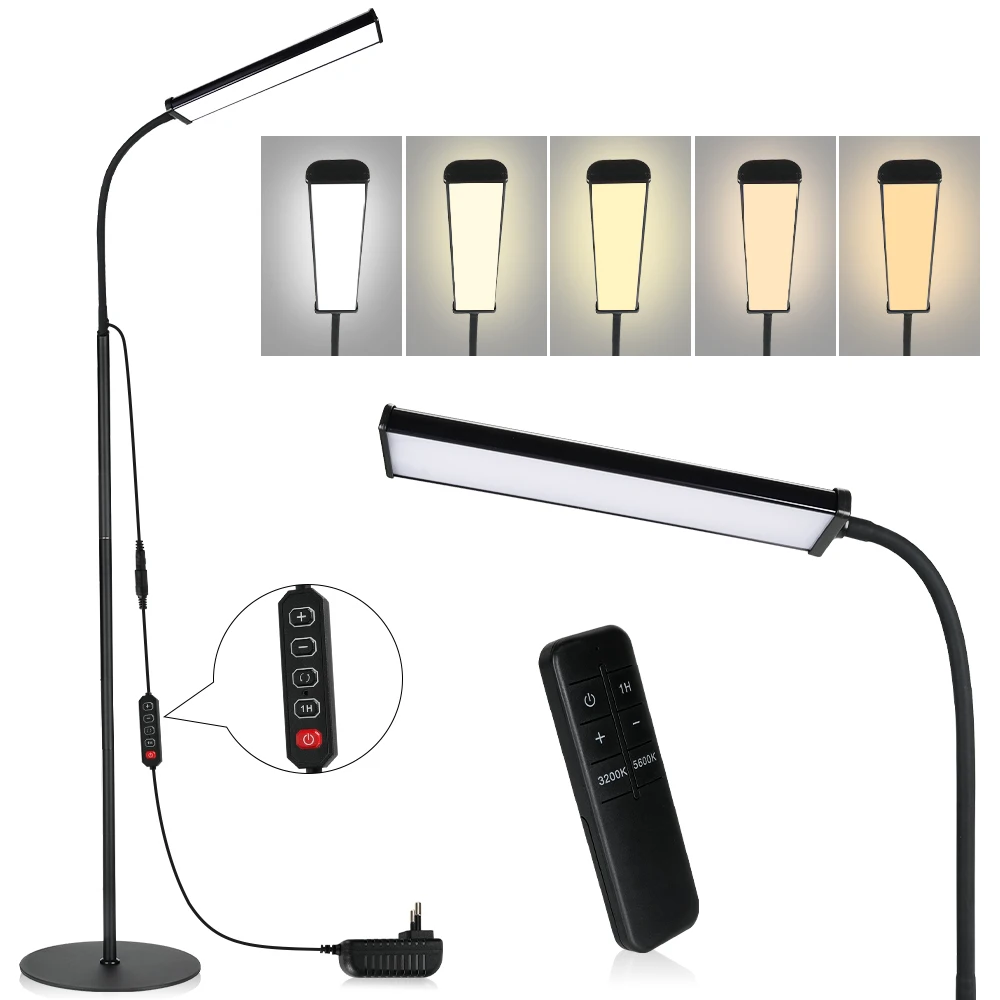 

45W Arms LED Fill Light Led Floor Lamp with Remote Floor Standing Adjustable Beauty Lamp for Lashes Facial Eyelash Extensions