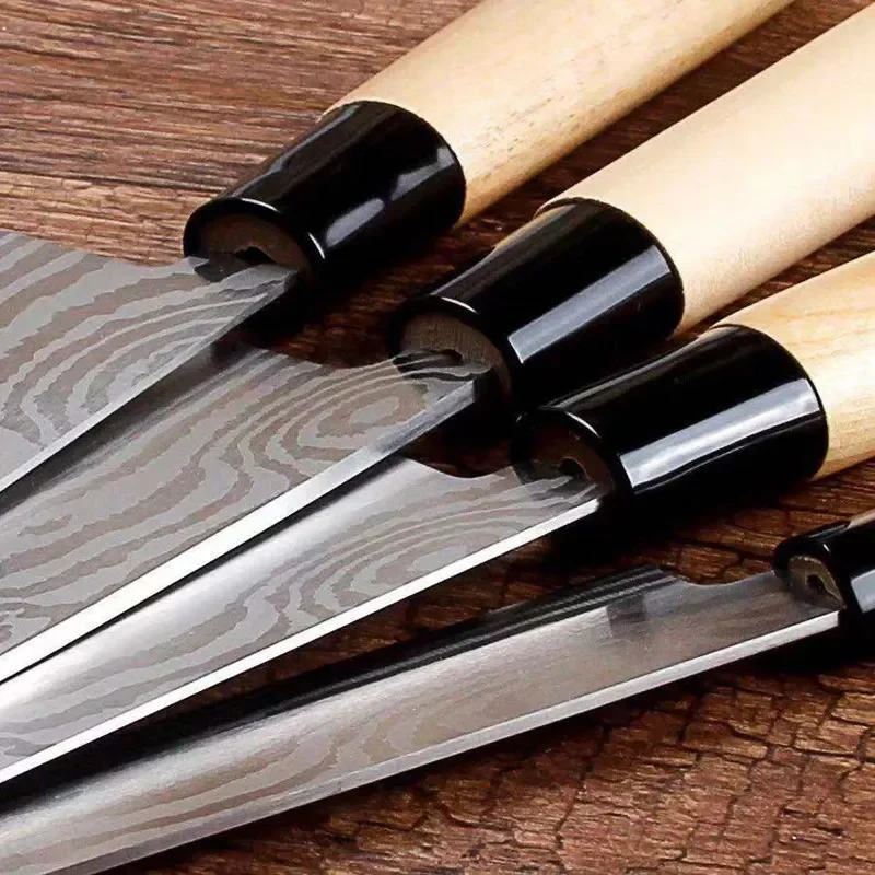 4PCS Japanese Kitchen Chef Knives Set Fish Santoku Sharp Cutting Knife Sets Cooking Tools