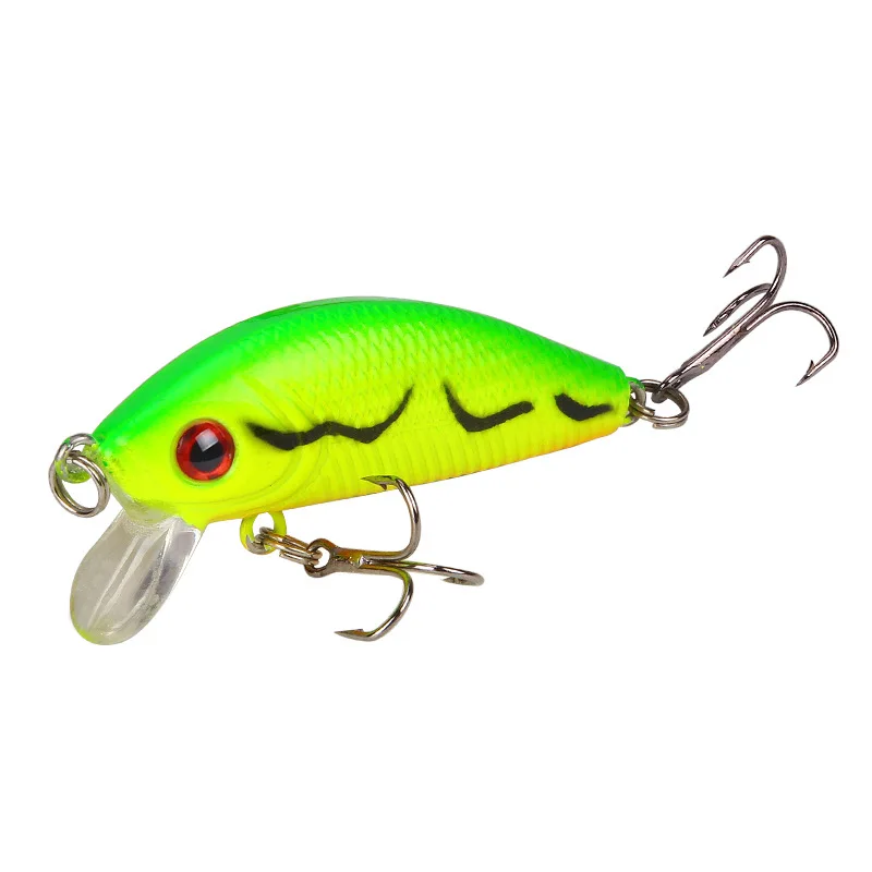 5cm/4.2g 1pc/8pcs Lure Bait Realistic Fish Imitation Minnow Rocking Hard Lure Sea Fishing Long Casting Easy Hooking