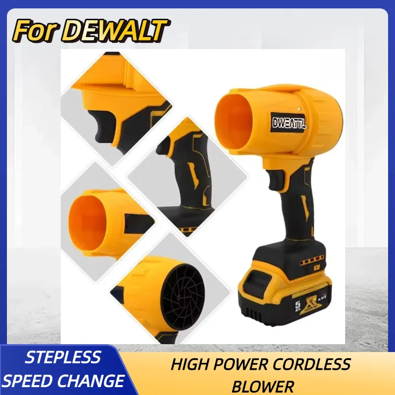 For Dewalt Cordless Blower Electric Turbine Household Dust Collector 20V Portable Rechargeable Dust Removal Power Tools