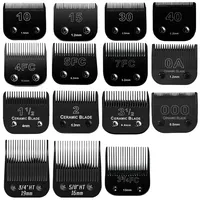 Professional Detachable Pet Dog Ceramic Blade Compatible with most Andis AG, AGC, AGP, AGRC/Oster A5/Wahl KM10 Series Clippers