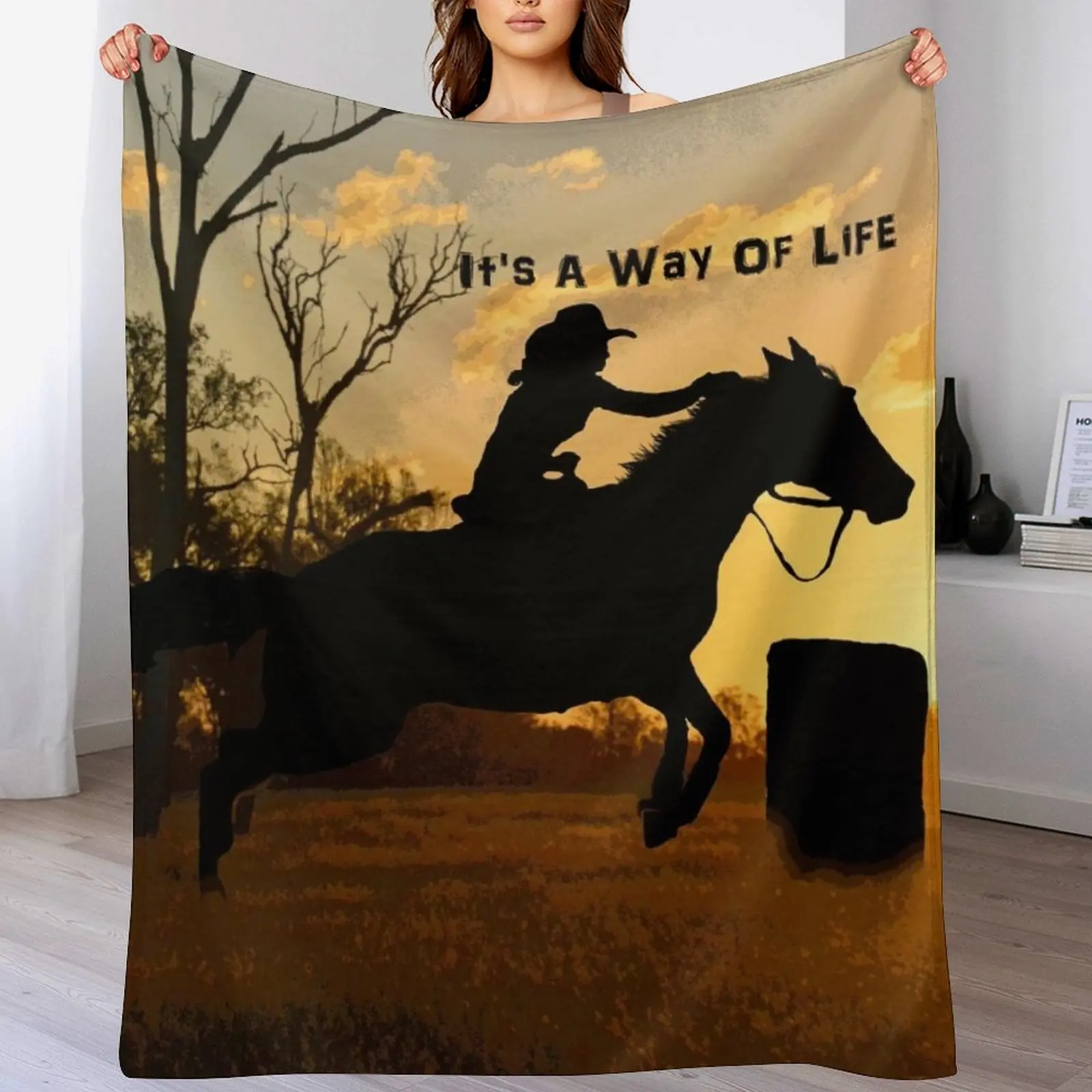 

BARREL RACER QUOTES ART AND DESIGNS Throw Blanket christmas decoration Kid'S Blankets For Sofas sofa bed Blankets