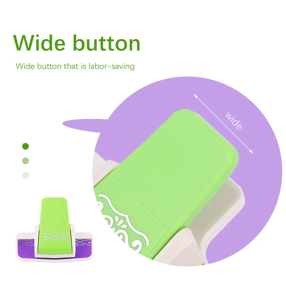 1Pcs Paper Craft Embossing Punch Manual Small Size Random Color Ideal for DIY Scrapbooking Cards Album Decoration Hole Punch