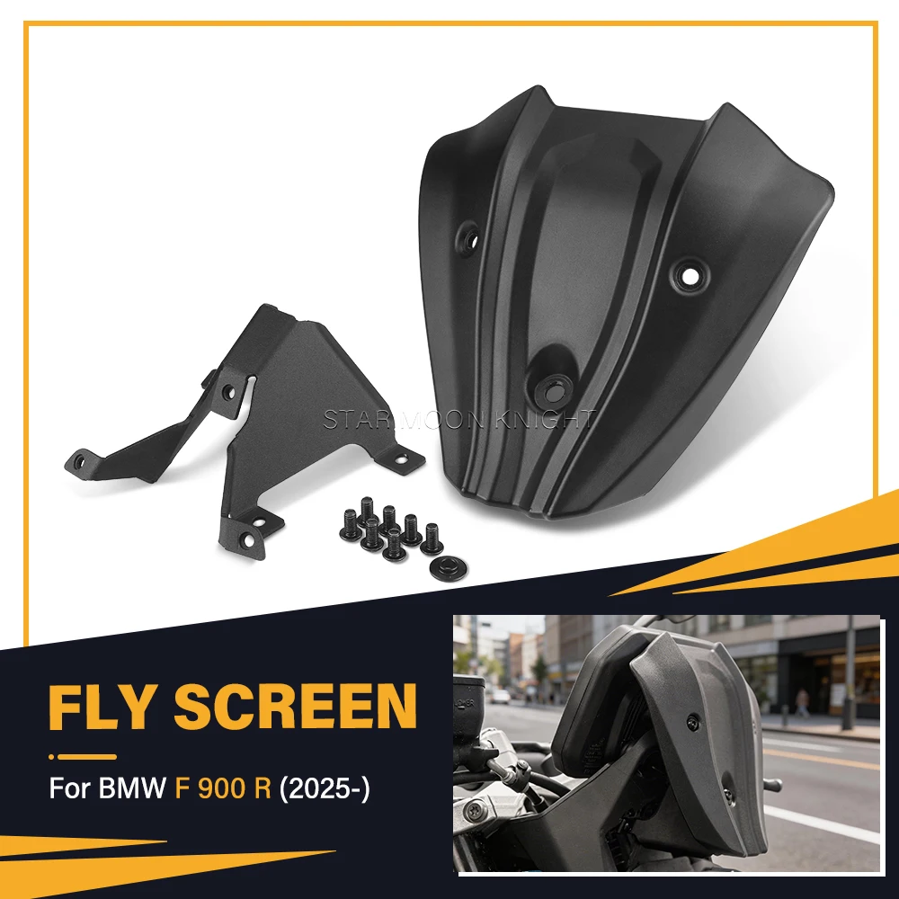 For BMW F 900 R F900R F 900R 2025- NEW Mini Windshield Front FLY SCREEN Deflector Front Wind Deflector Motorcycle Accessories