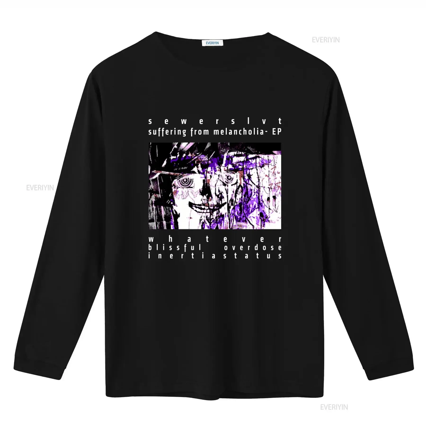 Sewerslvt T Shirt Suffering From Melancholia Ep Stylish Design vintage Washed Slightly Top For Everyday Wear Unisex homme
