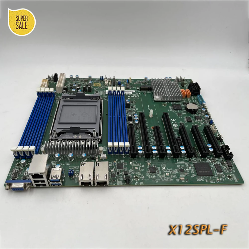 Server Motherboard For Supermicro X12SPL-F M.2 PCIE 4.0 ATX SATA*10