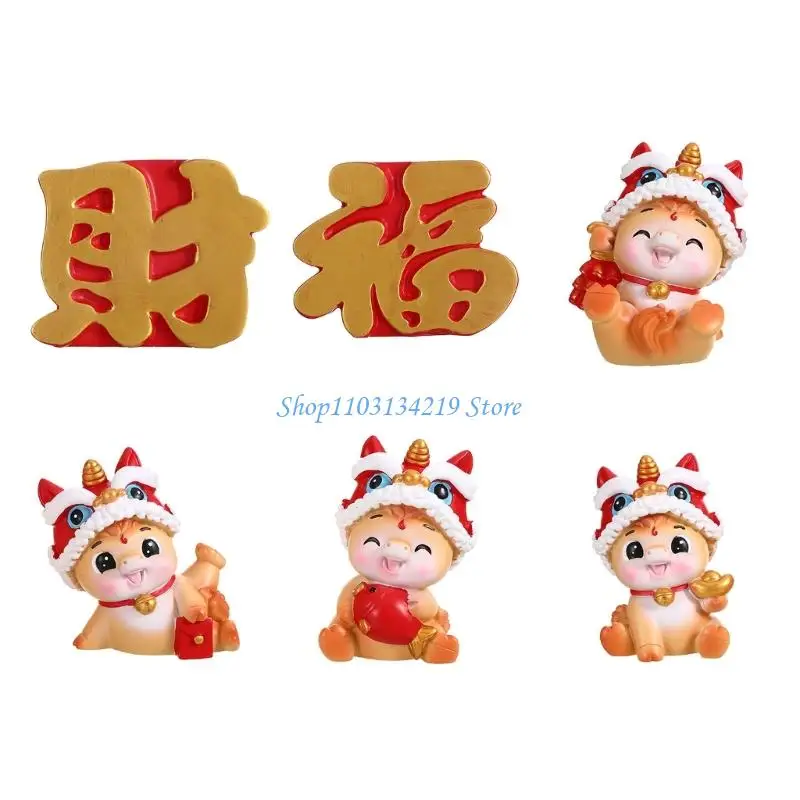 N5KC 2026 سنة من منحوتات الخيول تماثيل الراتنج القابلة للجمع زخرفة الطاولة #1