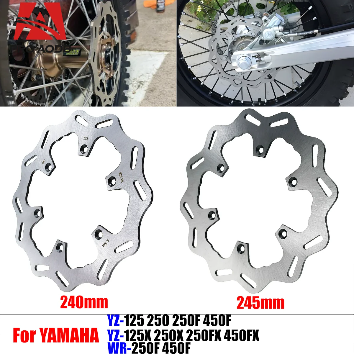 

High-Quality Motorcycle accessories Rear Brake Disc Rotor Disk For Yamaha YZ125 250 250F 450F 125X 250X 250FX 450FX WR250F 450F