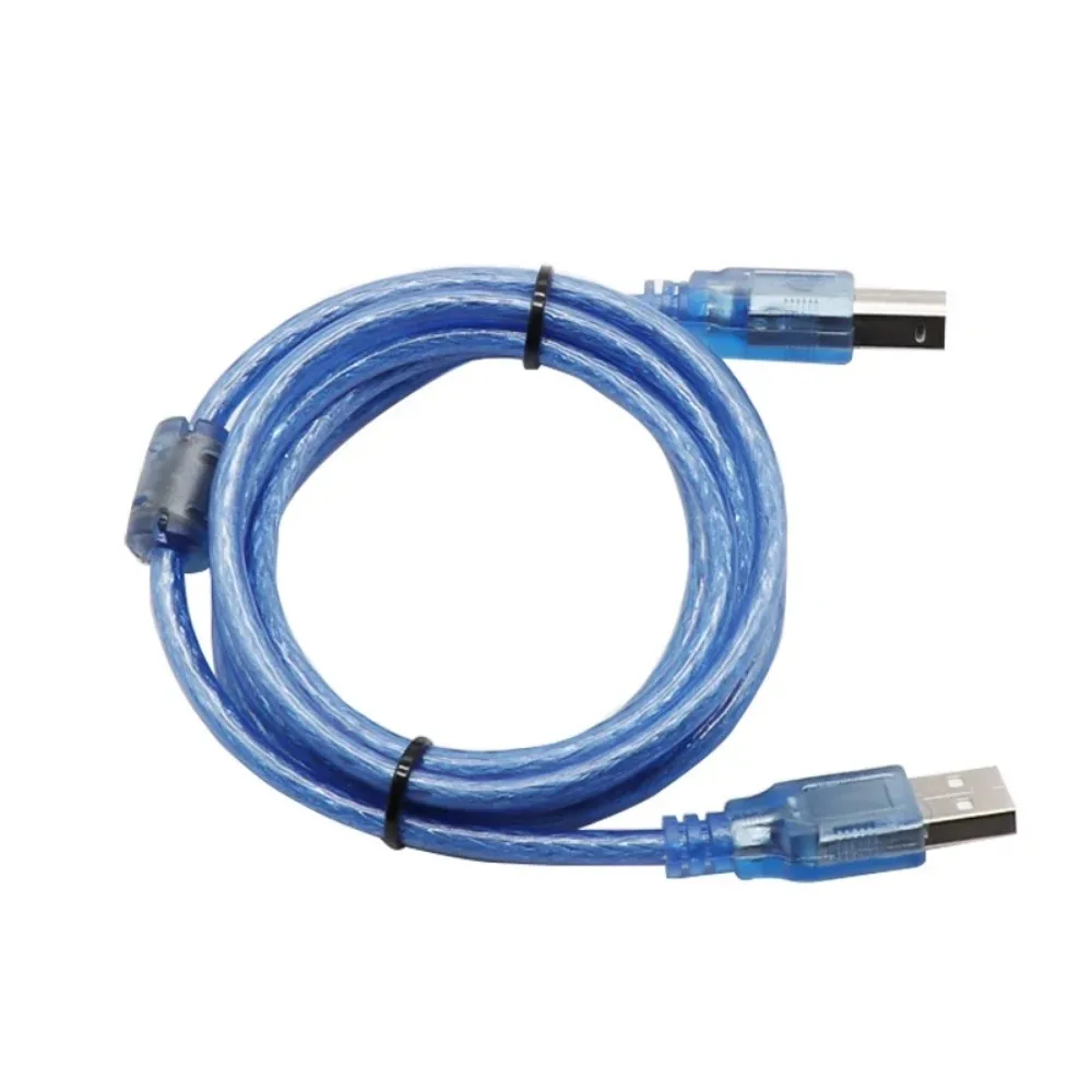 High Speed Transparent Blue USB 2.0 Type A Male to B Male 3D Printer Cable Cord Short cable for Printer HUB USB  0.5M 1.5M 3M