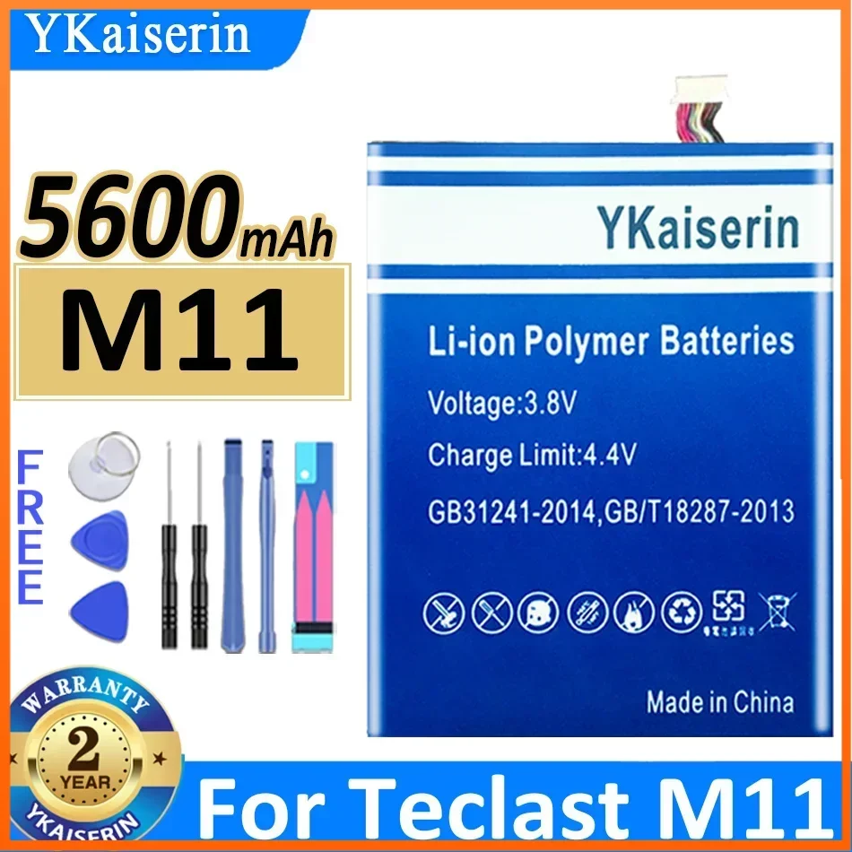 

YKaiserin 5600mAh Replacement Battery for Teclast M11 Laptop Portable Batteries Warranty 2 Years + Free Tools + NO