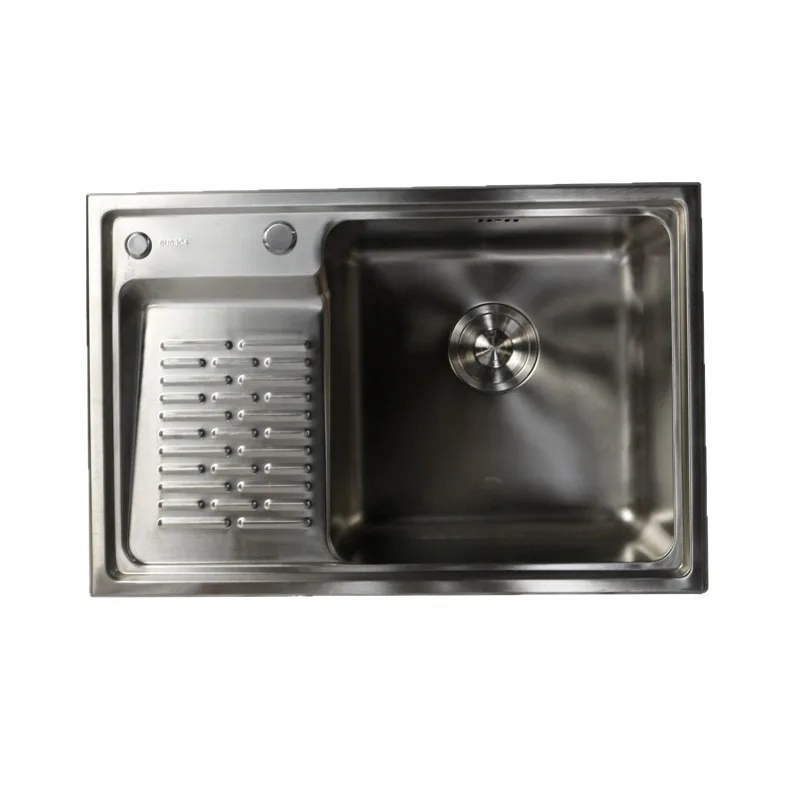 Balcony laundry sink with washboard single sink household 304 stainless steel laundry  pool laundry sink
