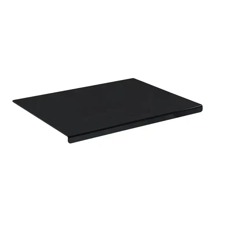 ABXF-Black Acrylic Cutting Board With Lip, Size 17.7X13.7 Inch, No-Scratches, Kitchen, Cutting Board For Kitchen