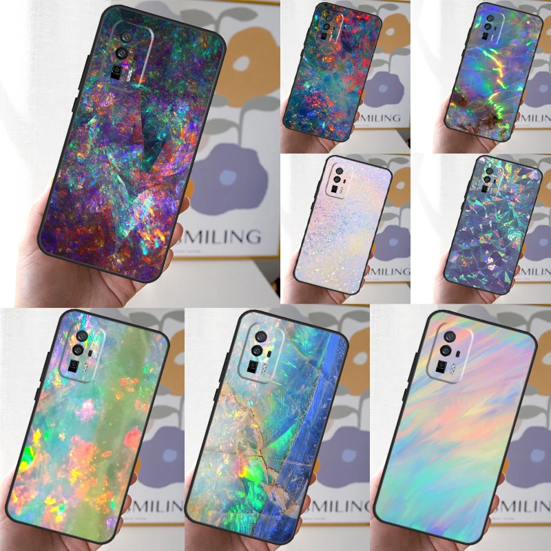 Opal Stone Iridescent Case For Xiaomi 14 Ultra 12 13 Lite 11T 12T 13T Pro POCO X6 Pro X3 X4 X5 M5s M6 F3 F5 Cover