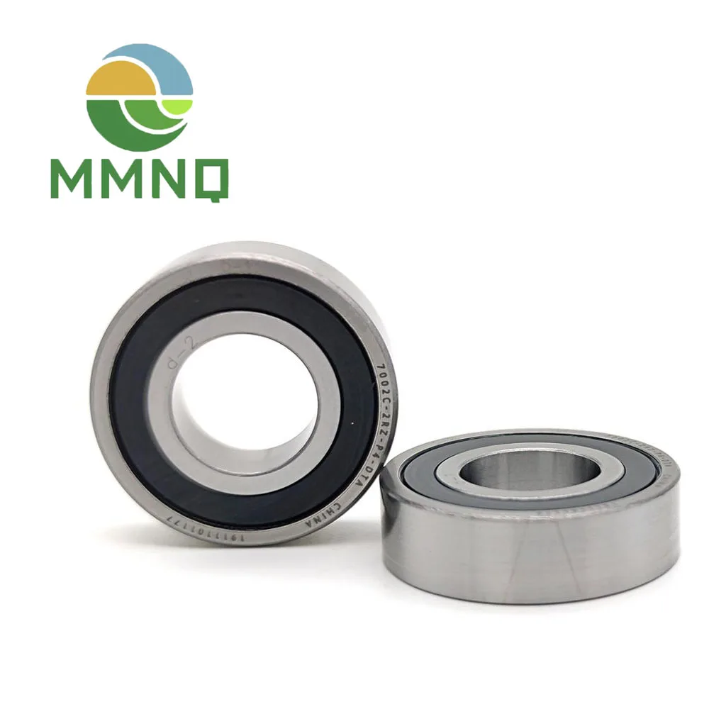 1 Pair 7002 7002C 2RZ P4 DT A 15x32x9 15x32x18 Sealed Angular Contact Bearings Speed Spindle Bearings CNC ABEC-7