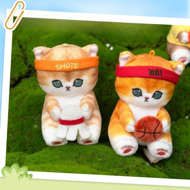 Kawaii 10cm Cat Plush Doll Cosplay School Games Series Cat Doll Hang Bag Key Buckle Cute Doll Ornament Girl'S Gift