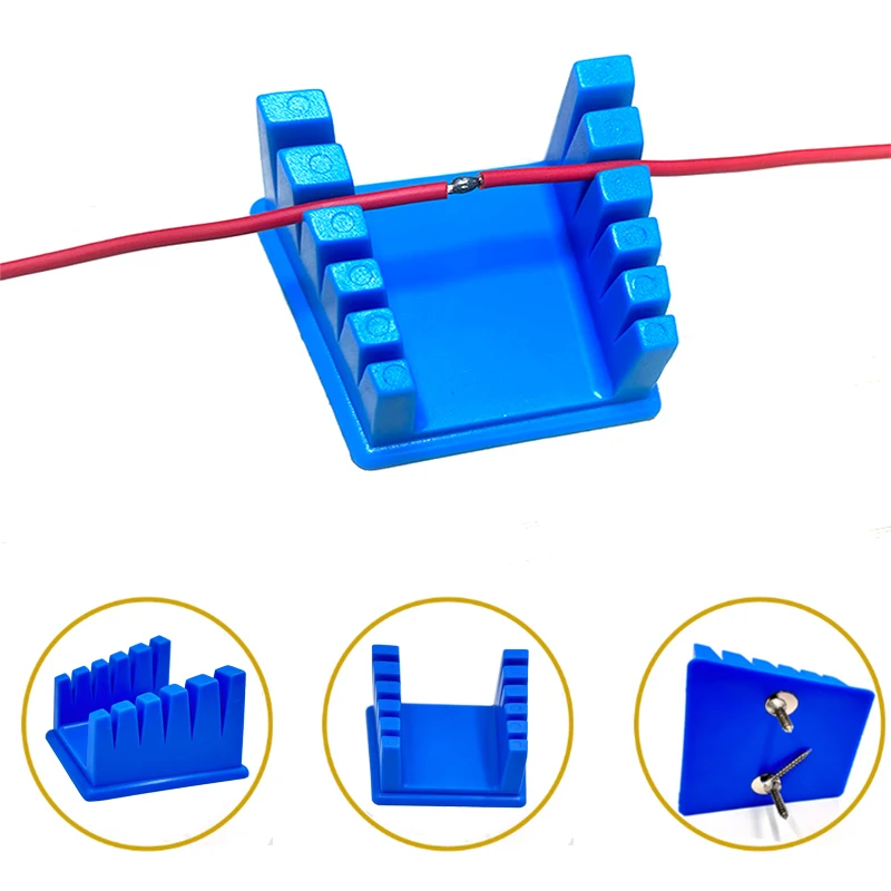 ABS Wire Fixture Bracket Welding Table Clamp Fixed Clamp For Thick And Thin Wire Clamp Cable Holder Soldering Repair Tool