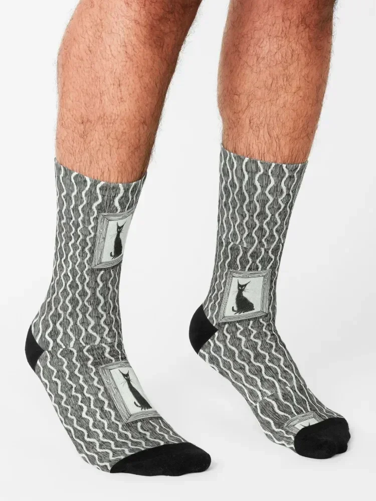 Ode to E. Gorey Socks gym hiking loose winter Boy Child Socks Women's