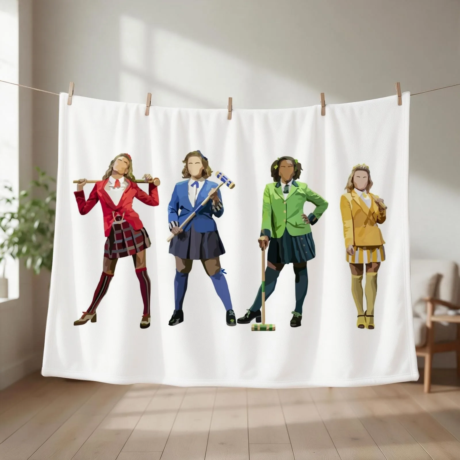 heathers (west end) Throw Blanket couch cozy soft plush fuzzy picnic outdoor blanket