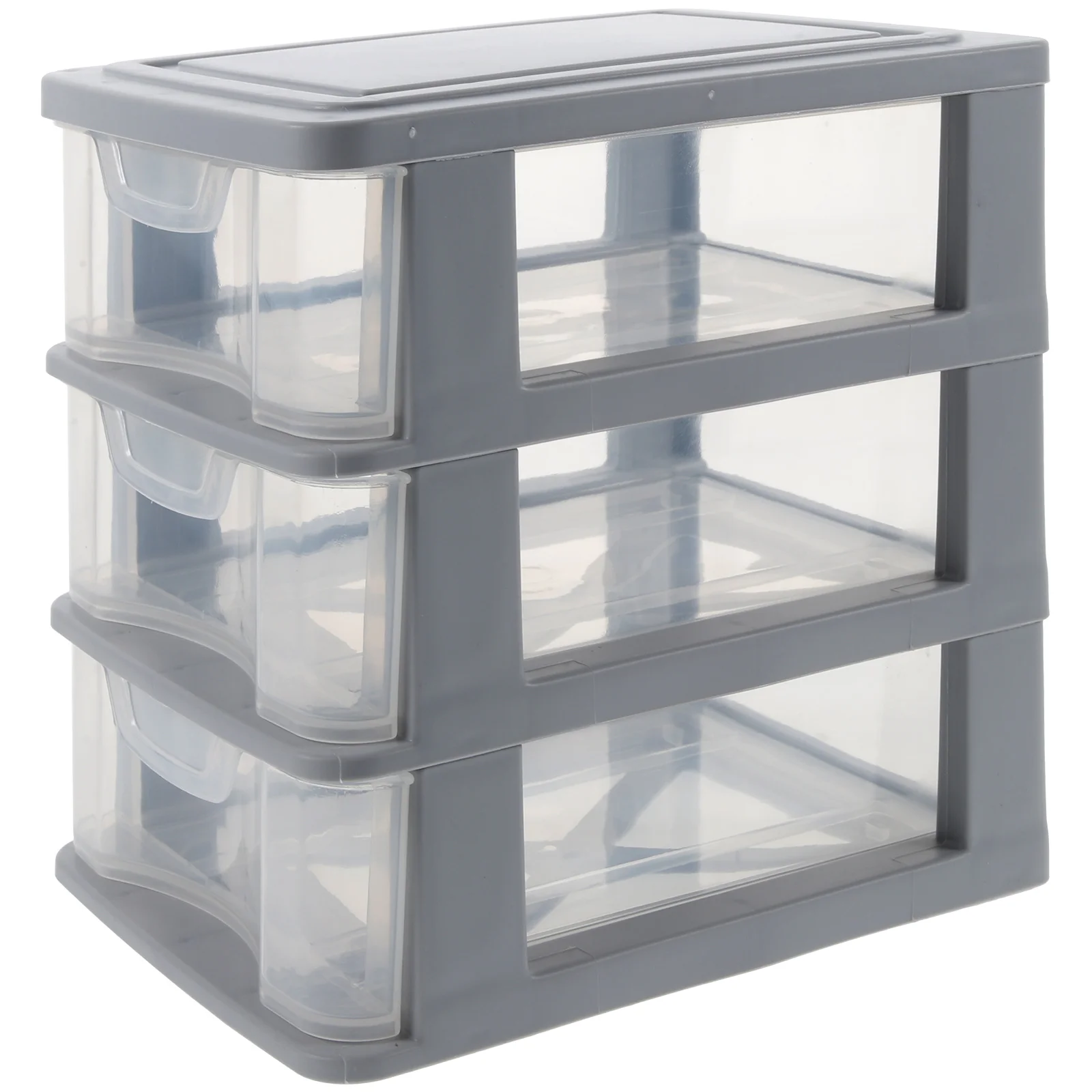 Drawer Storage Box Clear Dustproof Organizer Stationery Holder Desktop Kids Room Decor Tabletop Indoor Case Miscellaneous