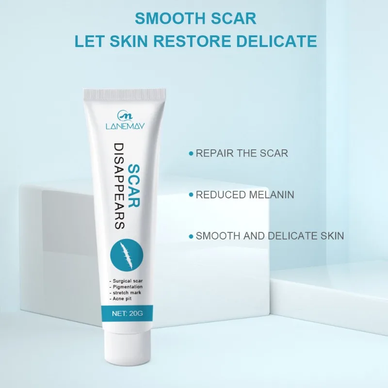Scar Removal Cream Cold Compress Gel Fade Acne Scars Stretch Marks Soften Scar Tissue Moisturize Skin