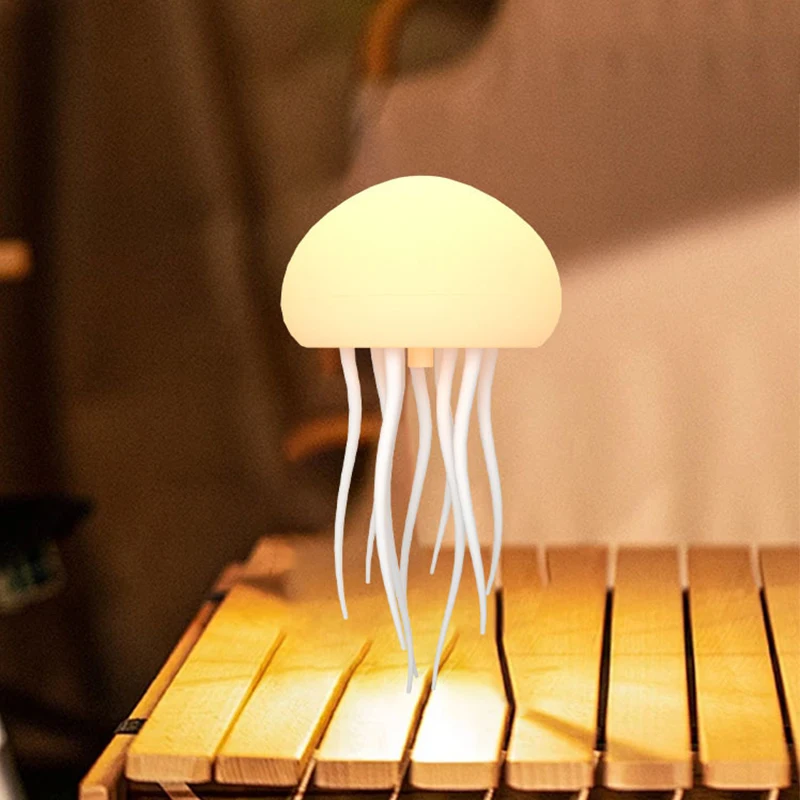 Swimming Sound-activated Jellyfish Lights Spirit Touch Feet Full Color Gradient Color Can Be Hung Or Stand Ambient Light Cartoon