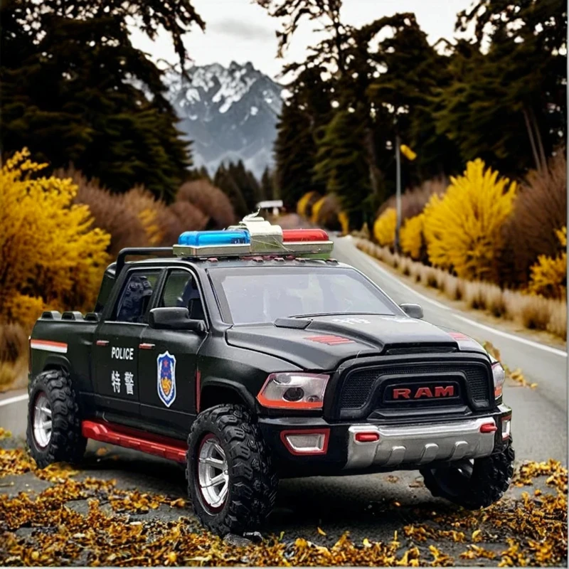 

1:32Dodge Ram Police Scale car Diecast Alloy Pull Back Car Collectable Toy Gifts For Children