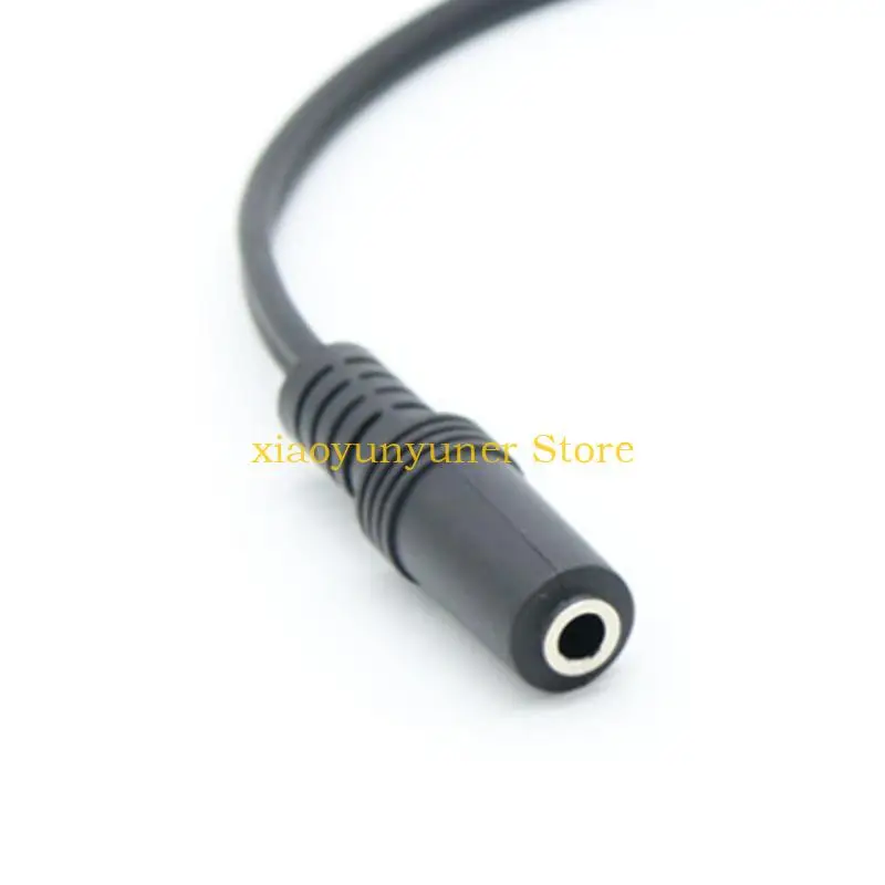 P9JB 25cm 3.5mm Stereo to 2 RCA Cable Stereo Audio Y Splitter Cord Audio Signal Line for Microphone Mixer Amplifier