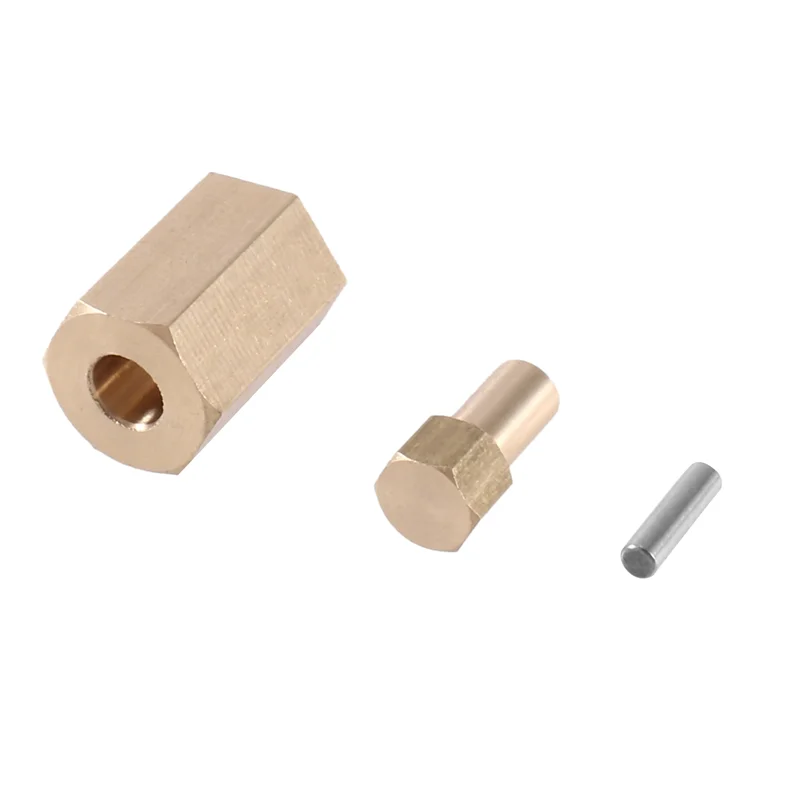 B78B-8Pcs Brass 10Mm(+6Mm) Extended Wheel Hex Hub Adapter 9750 For Traxxas TRX4M TRX-4M 1/18 RC Crawler Car Upgrade Parts