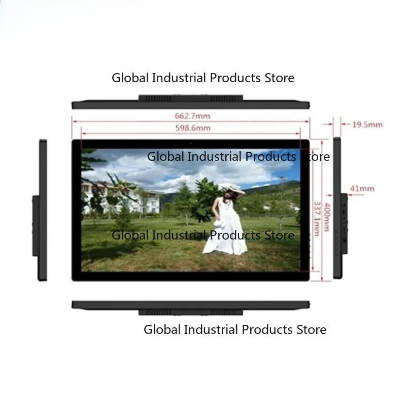 thin wall mounted qua RK3288 27 inch IPS d Tablet pc all in one with capacitive touch for shop
