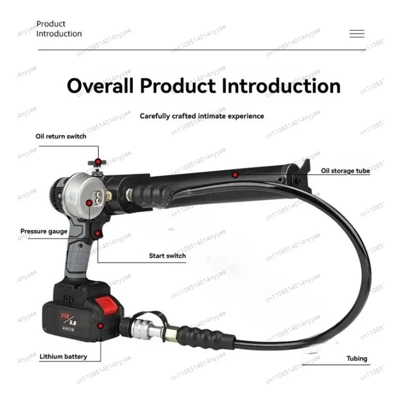 Electric Power Unit for High-Pressure Oil/Gas SystemsPlug-in/Lithium Battery Handheld Hydraulic Pump