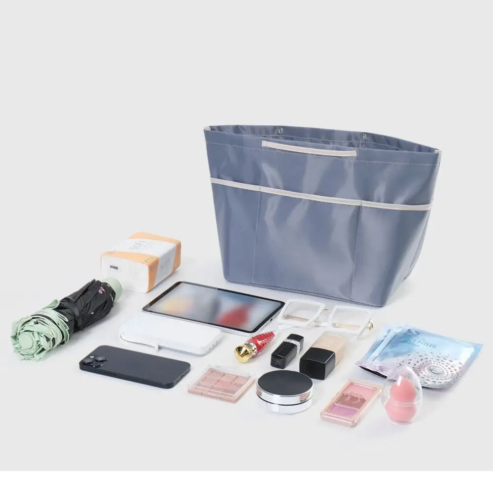 جديد النايلون إدراج حقيبة الجعة قدرة المضادة للانهيار السفر إدراج المنظم حقيبة توسيع مساحة متعددة جيب إدراج الجيب #4