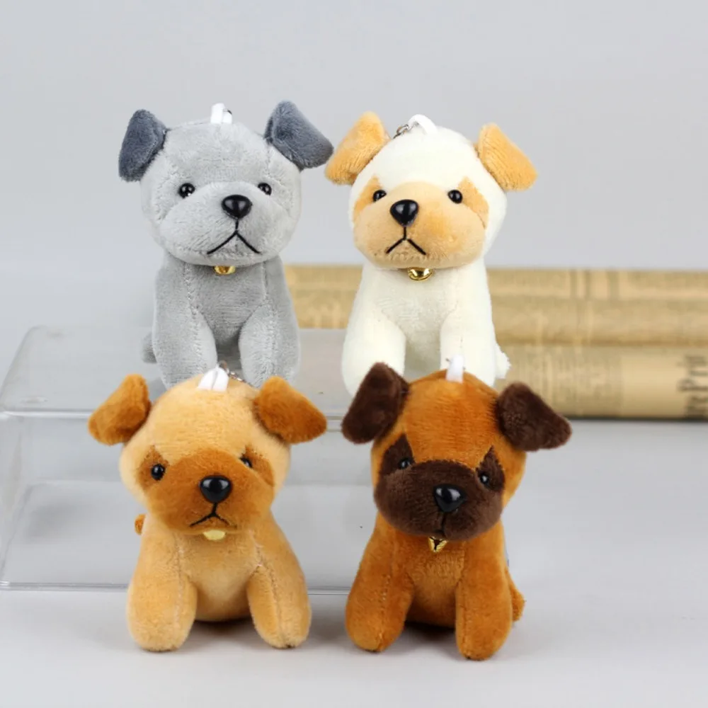 Porte-clés en peluche de chien loup de dessin animé, porte-clés en peluche de chien de dessin animé Kawaii, porte-clés en peluche de chien de loup doux