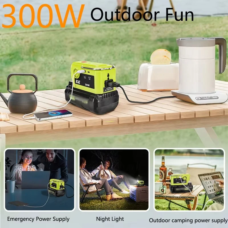 Inversor portátil Ryobi para batería de litio 40V con USB-C y CA - imagen 3