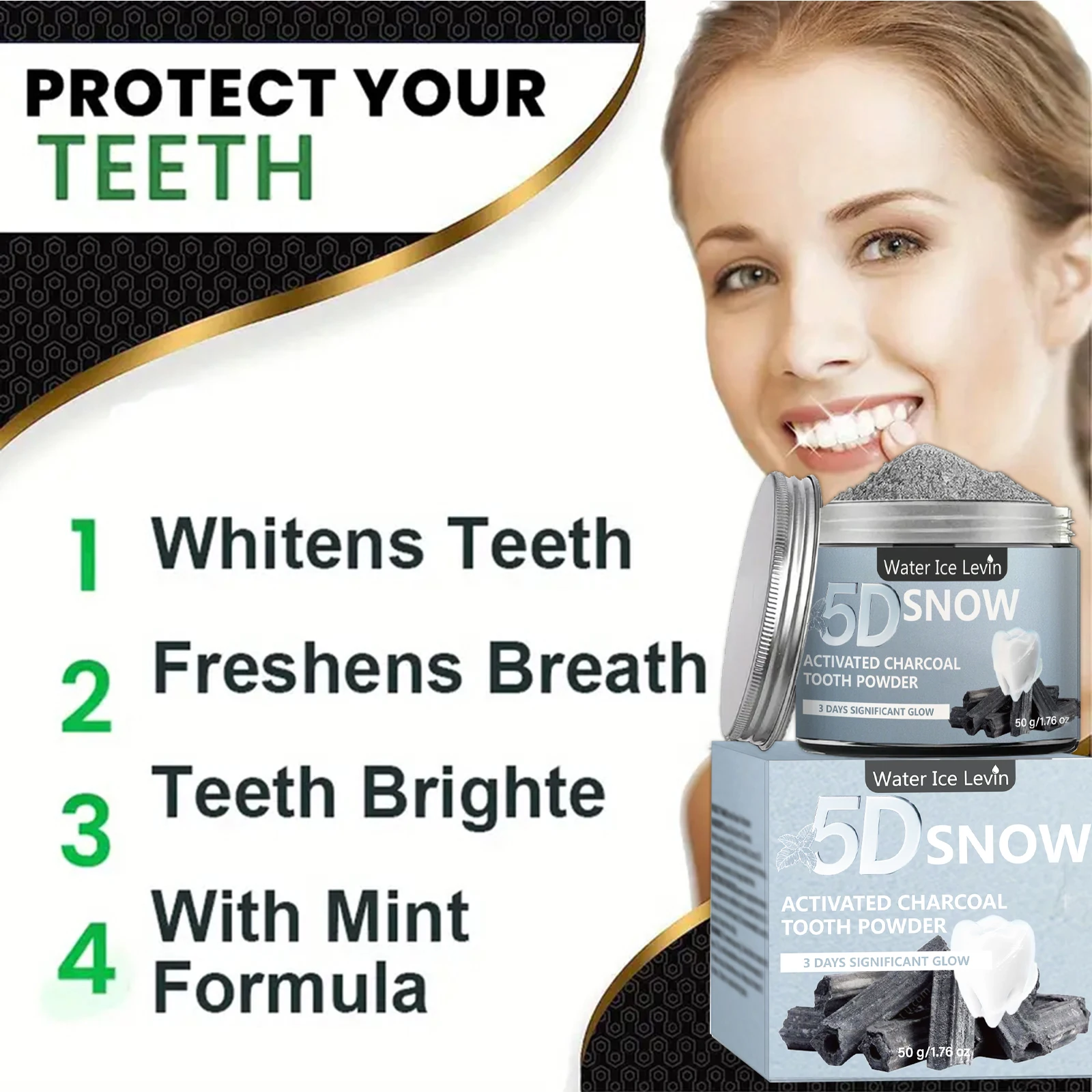 Polvo Blanqueador Dental de Ca - Teeth Whitening Filter reseña y precio